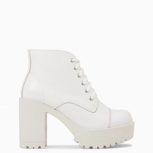 ROC white leather boots